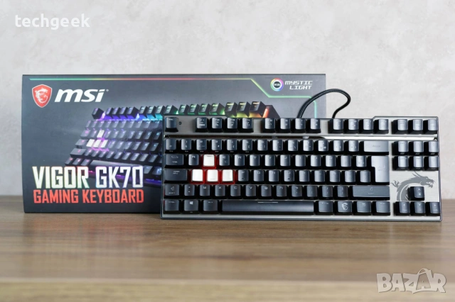 Гейминг клавиатура MSI Vigor GK70 - RGB, Cherry MX, TKL