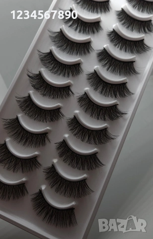 4D Мигли 10 чифта , снимка 4 - Декоративна козметика - 53839703