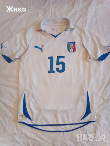 Италия 2010/11 оригинална гост футболна тениска PUMA фланелка за футбол с номер 15 CLAUDIO MARCHISIO, снимка 2 - Футбол - 40097644