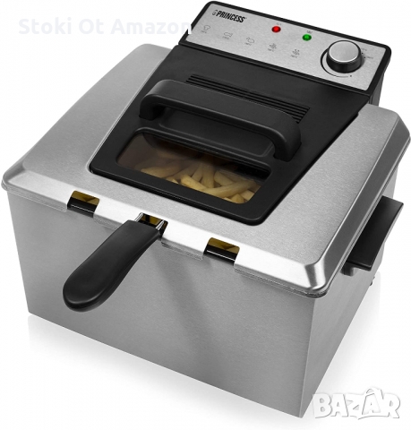 Фритюрник Princess - 3270 Watt, 5 литра, Термостат, 3 Кошнички, Студена зона..., снимка 2 - Фритюрници - 36037047