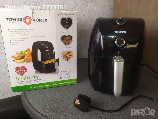 Фритюрник с горещ въздух Tower 900w 1,5l, снимка 1