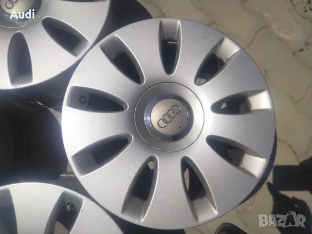 Оригинални джанти 16 цола 5×112mm за АUDI A3 A4 A5 A6 Комплект с оригинални капачки!, снимка 10 - Гуми и джанти - 50018146