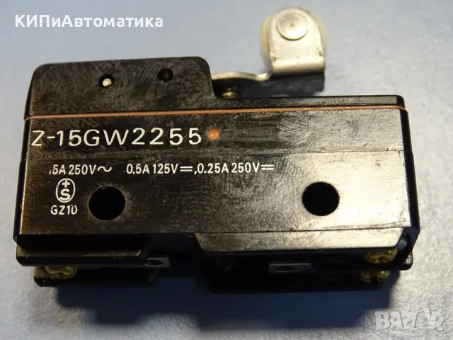микроизключвател Omron Z-15GW2255 micro Switch 16A/250VAC, снимка 4 - Резервни части за машини - 49192400