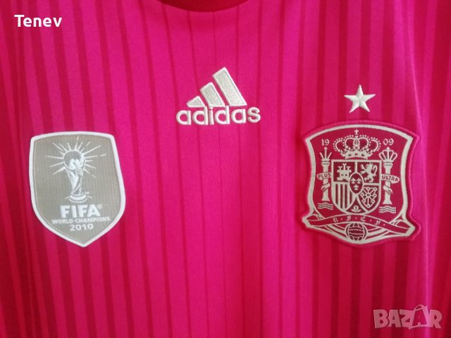 Испания Адидас Оригинална Футболна Тениска Фланелка Национален Отбор Spain Adidas 2014/2015, снимка 3 - Тениски - 40429401