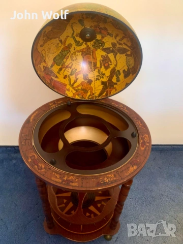 Винтидж бар-глобус / мини бар за алкохол – 100 см, снимка 15 - Други - 53837634