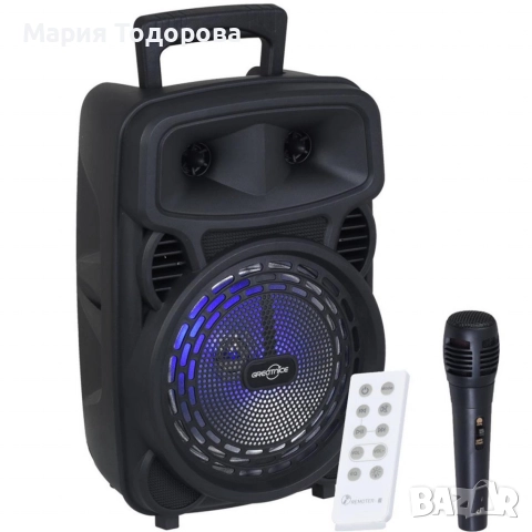 Караоке тонколона с Bluetooth 8" и микрофон GTS-1699, снимка 5 - Bluetooth тонколони - 52989166