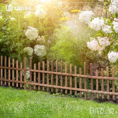 Дървена ограда-85х55 см./декоративна дървена ограда/декоративна ограда , снимка 2 - Градински мебели, декорация  - 49088906
