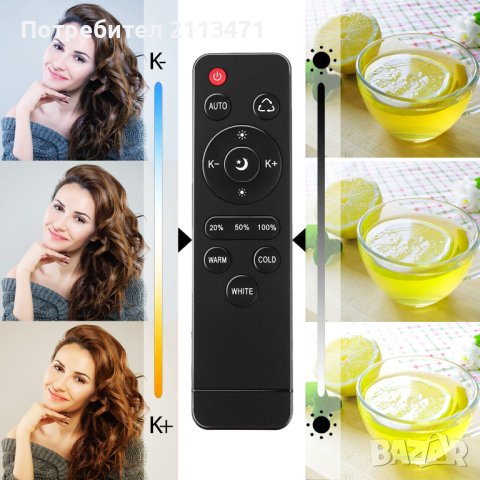 LED Софтбокс с Дистанционно управление / Студийни Фотографски Светлини , снимка 6 - Светкавици, студийно осветление - 40913478