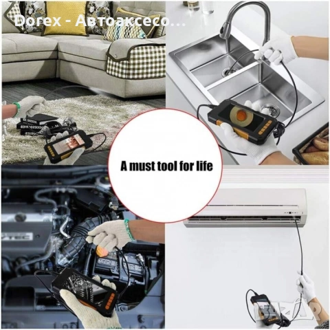 Pro Ендоскоп камера бороскоп + 4.3" дисплей с 5м кабел - професионален, снимка 13 - Аксесоари и консумативи - 53617912