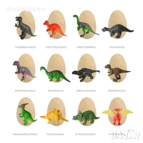 4812 Голям Творчески Комплект за Момчета: 12 Глинени Яйца с Фигурки на Динозаври вътре, снимка 6 - Образователни игри - 53722975