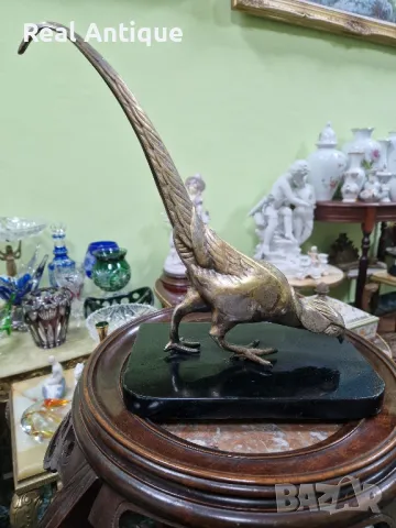 Чудесна антикварна колекционерска френска бронзова фигура статуетка , снимка 2 - Статуетки - 47889716