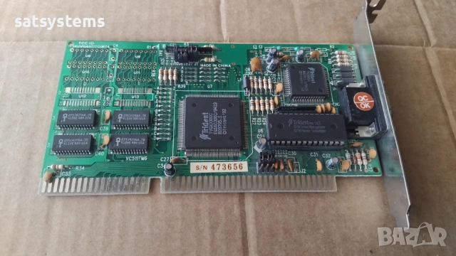 Видео карта TVGA Trident 9000C Protac VC511TM6 16-bit 512KB ISA, снимка 5 - Видеокарти - 53852002