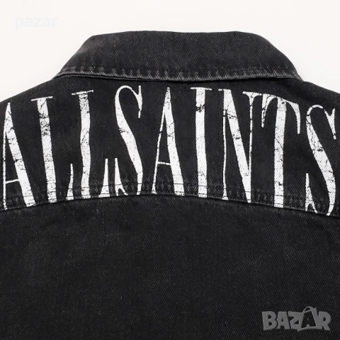 ALLSAINTS Оригинално Мъжко Дънково Яке Деним Преходно M, снимка 7 - Якета - 52033457