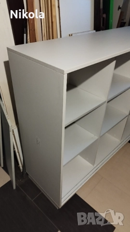 Шкаф - етажерка с 9 рафта 115/45/150 ПДЧ бял, снимка 4 - Шкафове и рафтове - 51789026