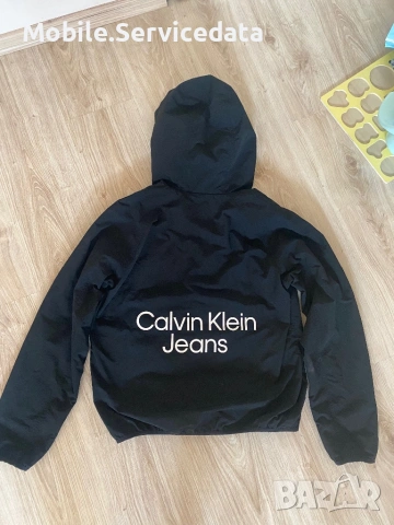 Мъжко Горнище Calvin Klein Jeans Stacked Logo Windbreaker, снимка 2 - Суичъри - 52794296