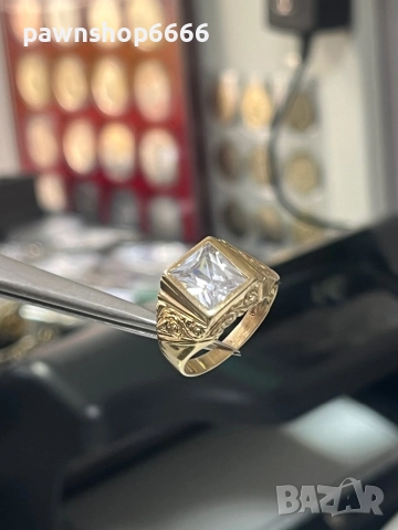 Златен пръстен 14 карата , снимка 14 - Пръстени - 52152176