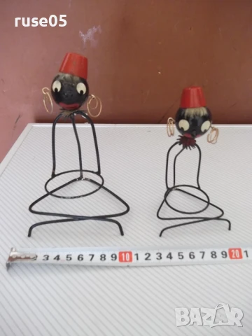 Лот от 2 бр. стилизирани негърчета от метал