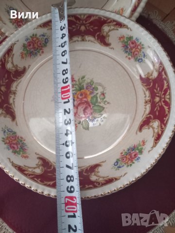 Старинни английски порцеланови чинии , снимка 3 - Чинии - 41760770