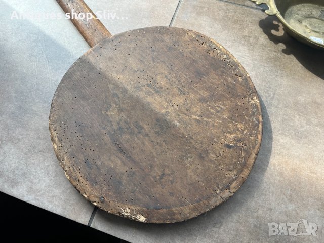Стара дървена лопатка за хляб. №3788, снимка 2 - Антикварни и старинни предмети - 40349875