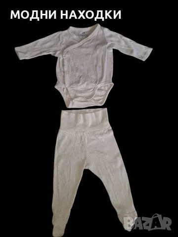 H&M  Бебешки Комплект с ританки 62