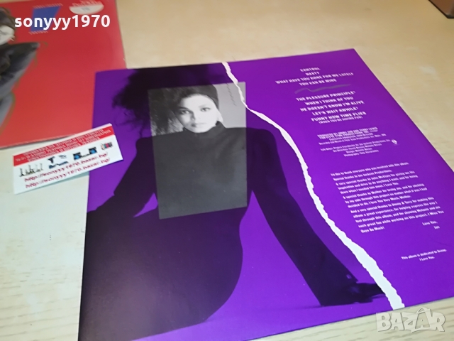 SOLD-JANET JACKSON-MADE IN ENGLAND 1403222029, снимка 16 - Грамофонни плочи - 36105219