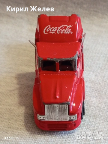 Метална количка Камион COCA COLA за КОЛЕКЦИЯ ДЕКОРАЦИЯ 25232, снимка 3 - Колекции - 53561027