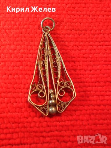 19 Век СРЕБЪРНА ВИСУЛКА РЕТРО МЕДАЛЬОН ФИЛИГРАННО СРЕБРО ВИСОКА ПРОБА РЪЧНА МАЙСТОРСКА РАБОТА 18105, снимка 2 - Антикварни и старинни предмети - 39378828