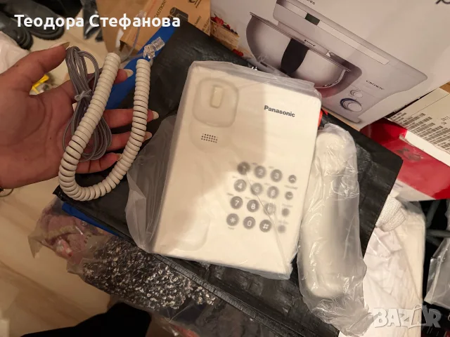 Panasonic KX-TS500FX бял, снимка 3 - Стационарни телефони и факсове - 56216388