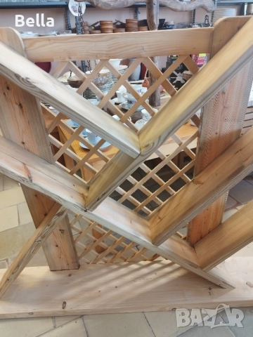 Дървена етажерка , снимка 2 - Етажерки - 51753792
