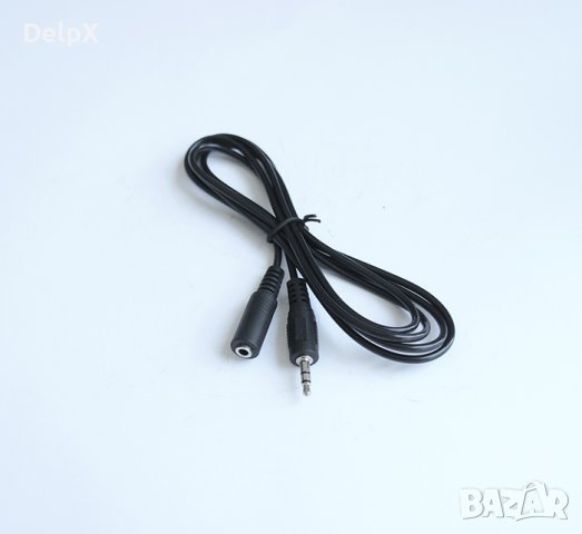 Кабел AUX 3,5mm JACK(м)/JACK(ж) 1,5m