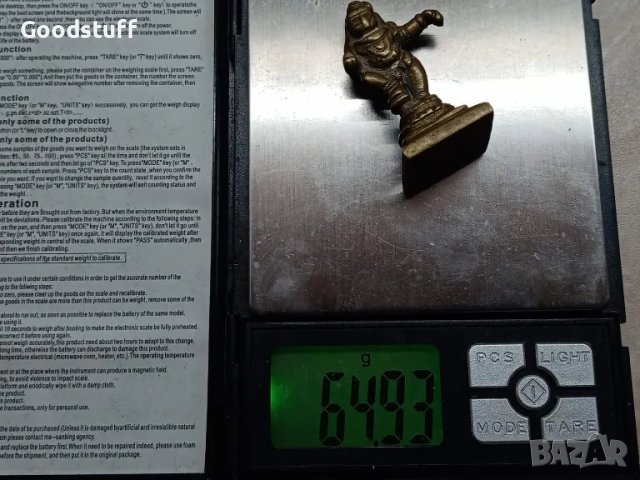 Фигура, бронз, Танцуващ Кришна, миниатюра,

, снимка 4 - Статуетки - 48079430