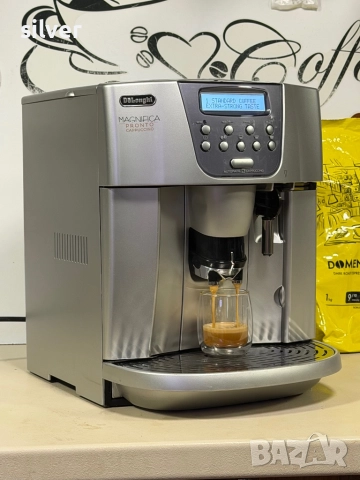 Кафемашина кафе автомат delonghi magnifica pronto с гаранция, снимка 4 - Кафемашини - 52488577
