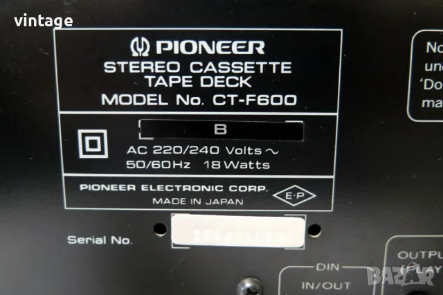 Pioneer CT-F600, снимка 7 - Декове - 55990563