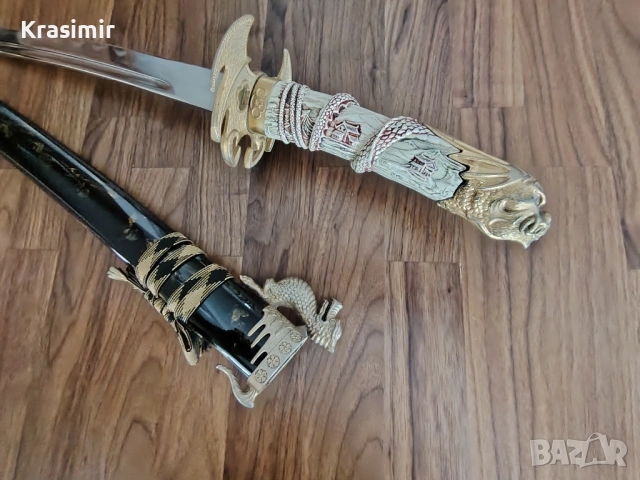 Японски самурайски меч, снимка 7 - Други ценни предмети - 53539133