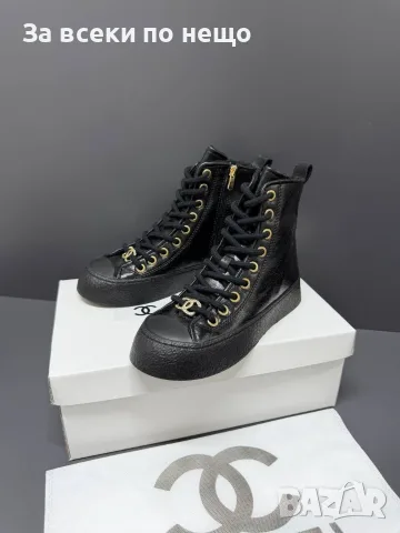 Chanel Дамски Боти Тип Спортно-Елегантни Кецове Шанел - Различни Цветове Код E179, снимка 10 - Дамски боти - 55948206