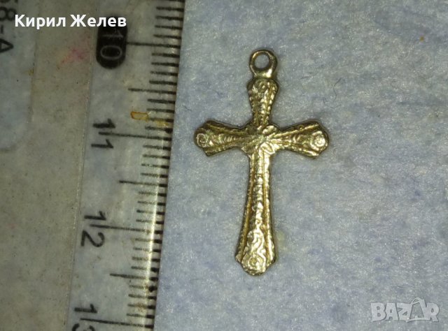 СТАРИННО ОРНАМЕНТИРАНО КЛАСИЧЕСКО СРЕБЪРНО КРЪСТЧЕ МАЙСТОРСКА РЪЧНА ИЗРАБОТКА 40086, снимка 2 - Антикварни и старинни предмети - 42486289