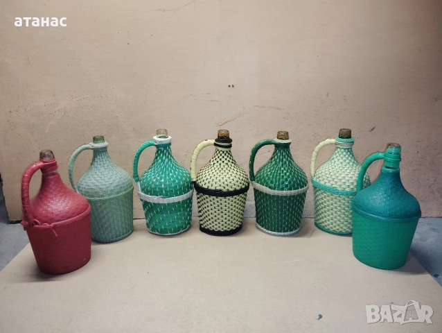 Стари стъклени дамаджани , снимка 2 - Други стоки за дома - 52586846