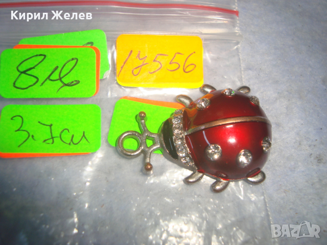 СИМПАТИЧНА КРАСИВА КАЛИНКА - АЛТ ФИГУРАЛНО МЕДАЛЬОНЧЕ с ЦИРКОНИ и ЕМАЙ ЛАК 17556 , снимка 4 - Колиета, медальони, синджири - 36365685