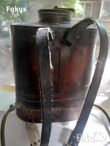 Стара медна българска пръскачка Металургия, снимка 6 - Антикварни и старинни предмети - 53371876