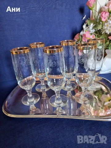 Чаши Бохемия, снимка 3 - Чаши - 51696038