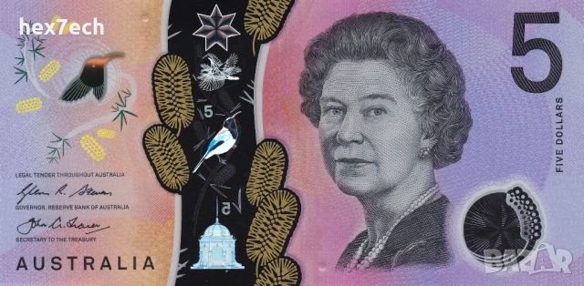 ❤️ ⭐ Австралия 2020 5 долара полимер UNC нова ⭐ ❤️, снимка 2 - Нумизматика и бонистика - 53229711