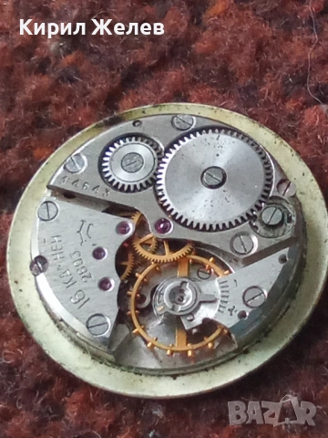 Механизъм с циферблат от стар ръчен часовник 52048, снимка 7 - Мъжки - 52260813