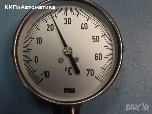 биметален термометър Wika ф100mm, -10+70°C, L-130mm, снимка 2 - Резервни части за машини - 34452411