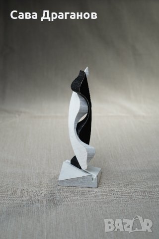 Малка пластика от дърво "Прегръдка", снимка 4 - Статуетки - 40359862