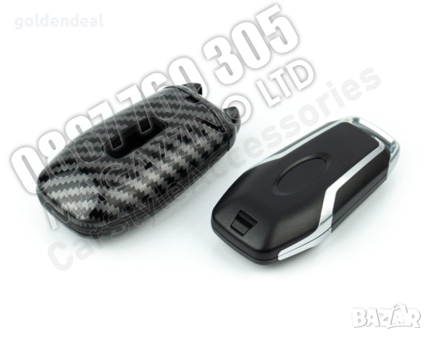 Карбонова Кутийка за Ключ Форд Калъф за Ключ Ford, снимка 5 - Аксесоари и консумативи - 53748549