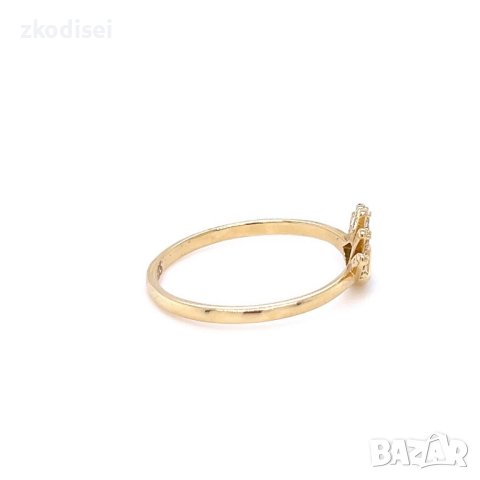 Златен дамски пръстен 1,48гр. размер:56 14кр. проба:585 модел:21871-1, снимка 2 - Пръстени - 44202022