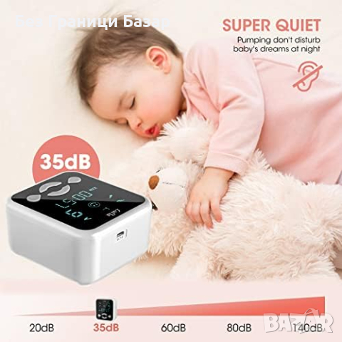 Нова Електрическа двойна помпа за кърма Lulia с 4 режима и LCD, снимка 4 - Помпи за кърма - 44568888