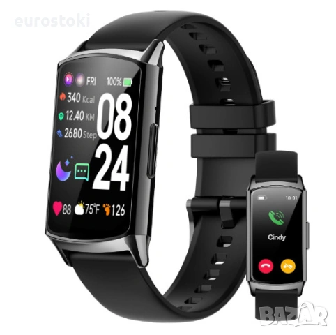 Смарт гривна H29, дамски смарт часовник, фитнес тракер с функция за телефон, монитор на здраве, IP68