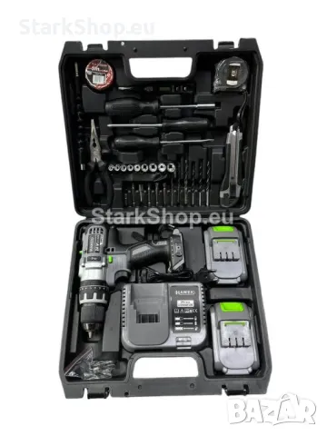 Премиум Качество Полски Акумулаторен Ударен Винтоверт HAWEK с 2 Батерии 24V + 30 Части Инструменти, снимка 3 - Винтоверти - 50393810