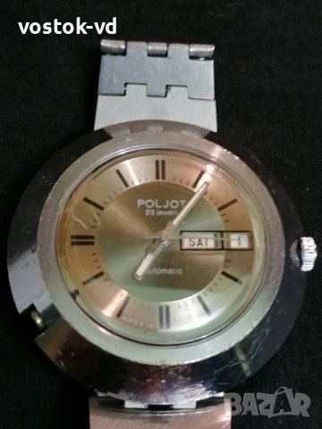 POLJOT 23 JEWELS AUTOMATIC - РАБОТЕЩ МЪЖКИ ЧАСОВНИК , снимка 3 - Антикварни и старинни предмети - 38868124